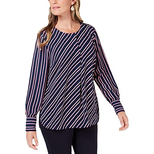 Charter Club Striped Henley Blouse