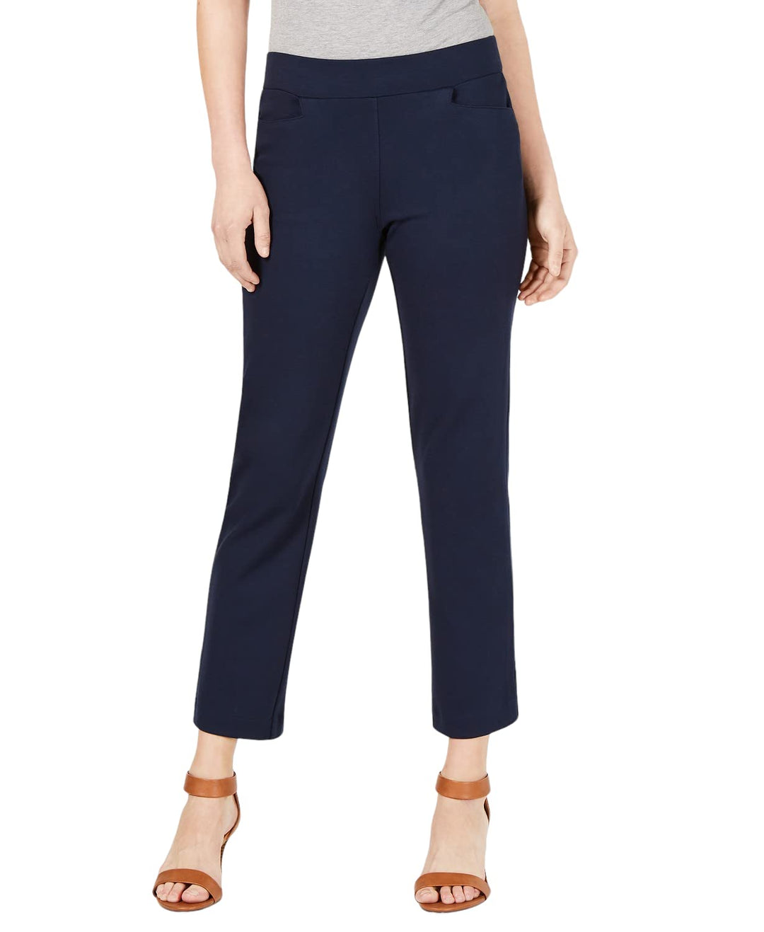 Style & Co Cropped Pull On Straight Leg Pants
