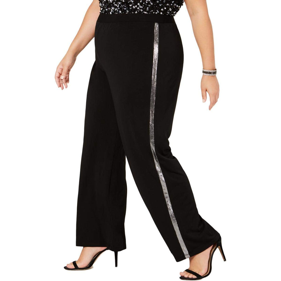 Plus Size Metallic-Stripe Pants, Plus Size & Petite Plus Size