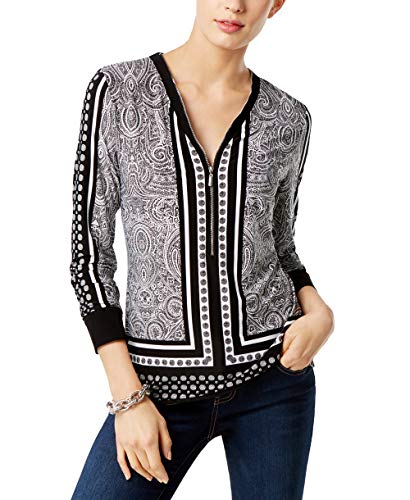 Printed Zip Up Top