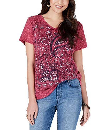 Style & Co Paisley Print T-Shirt