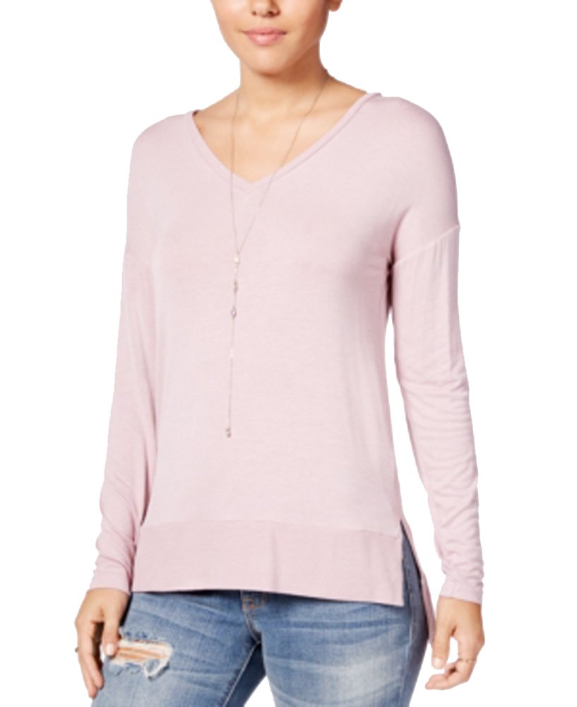 Hippie Rose Juniors Cozy V Neck Top