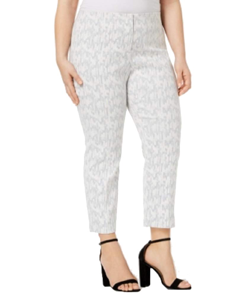 Alfani Plus Size Jacquard Ankle Pants
