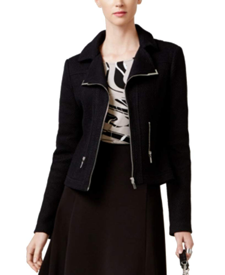 Alfani Petite Textured Moto Jacket