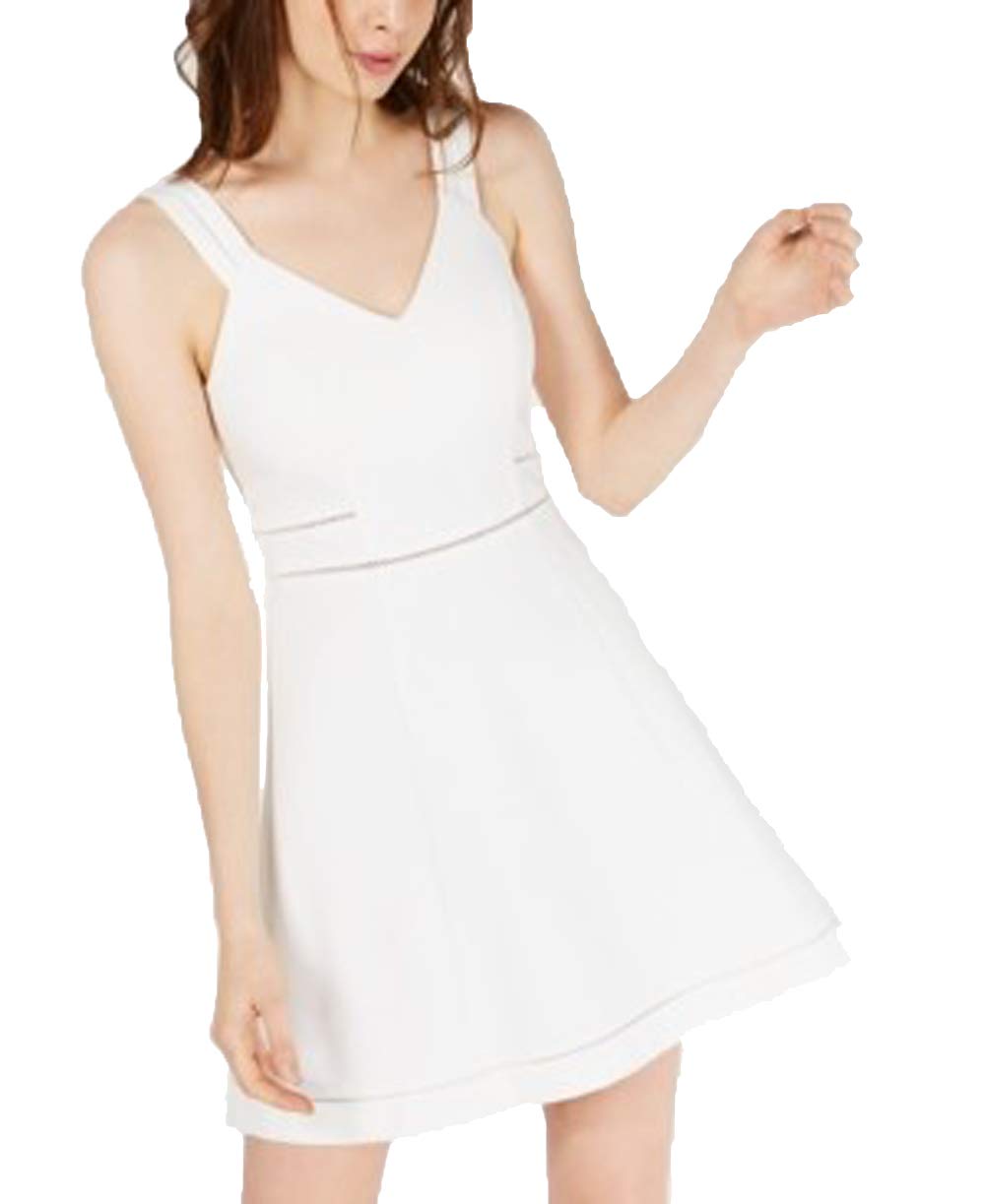 Crochet-Trim Fit & Flare Dress