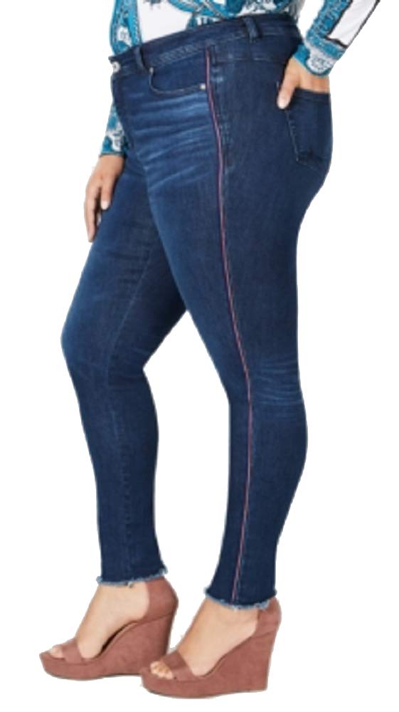 I.N.C. Plus Size Side-Stripe Skinny Jeans