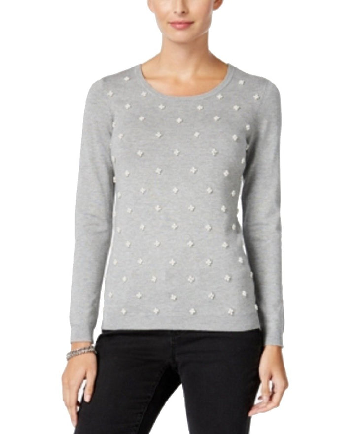 Charter Club Petite Printed High-Low Cardigan