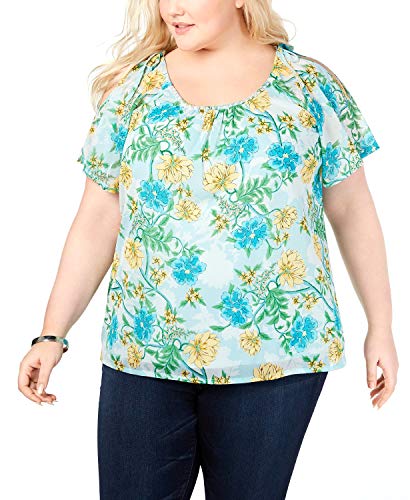 I.N.C. Plus Size Cold-Shoulder Top