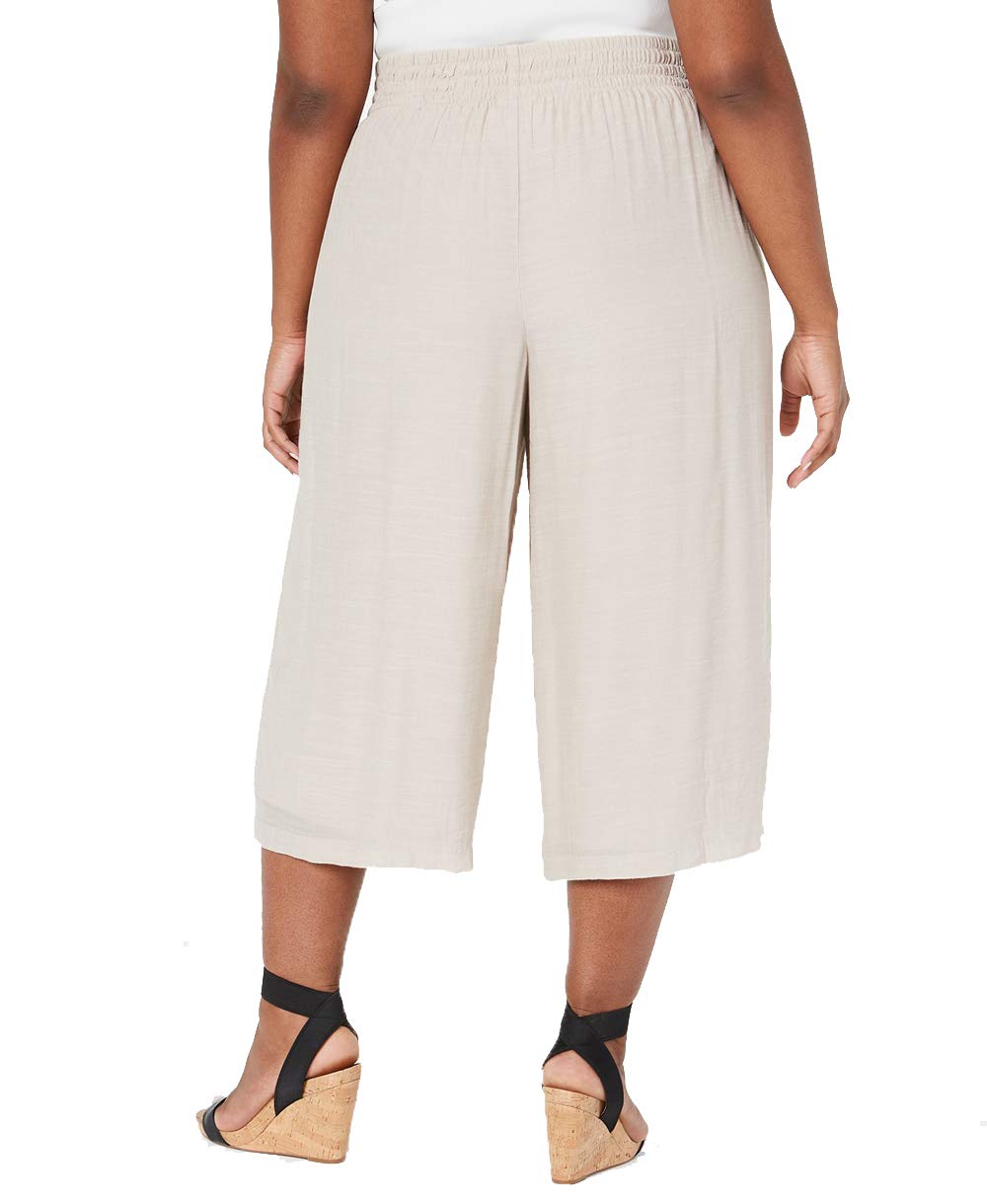 JM Collection Plus Size Wide Leg Capri Pants