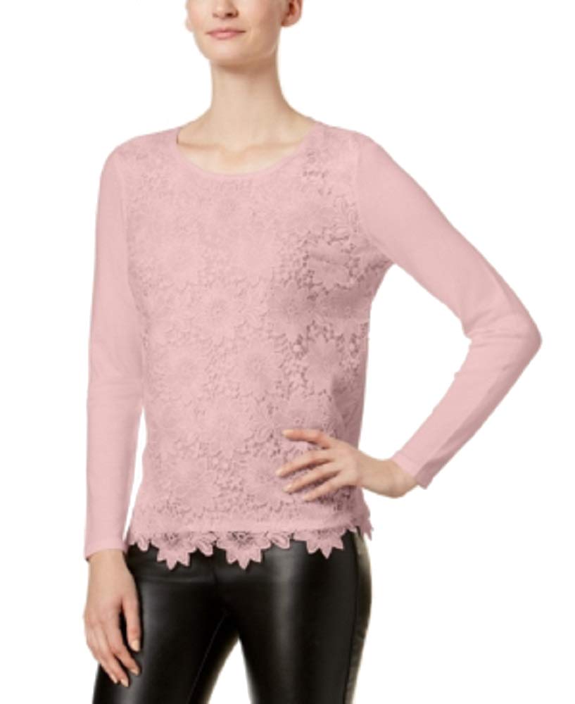 Charter Club Lace Front Sweater