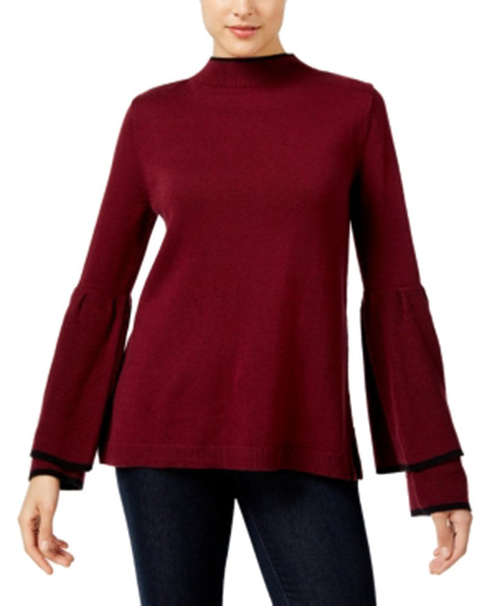 Style & Co Petite Ruffled Bell Sleeve Sweater