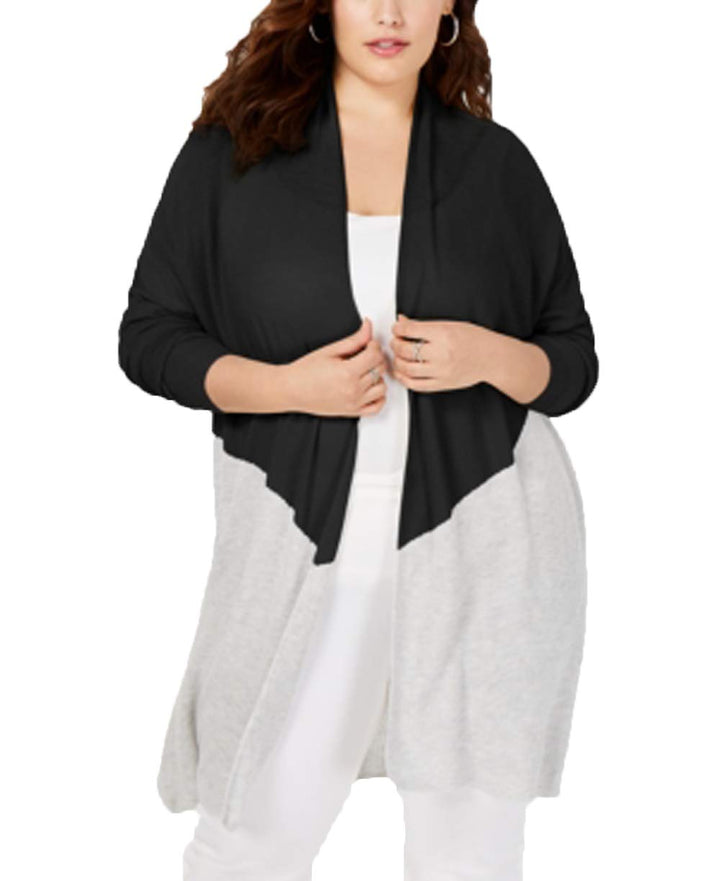 Plus Size Colorblocked Completer Sweater