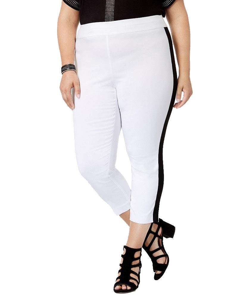 Plus Size Side Stripe Skinny Pants