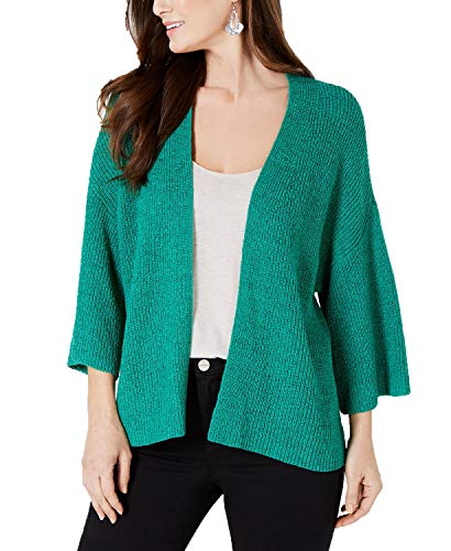 Draped Kimono-Sleeve Cardigan