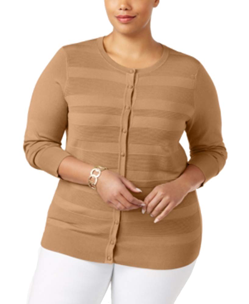 Charter Club Plus Size Striped Cardigan