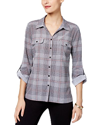 NY Collection Petite Utility Shirt