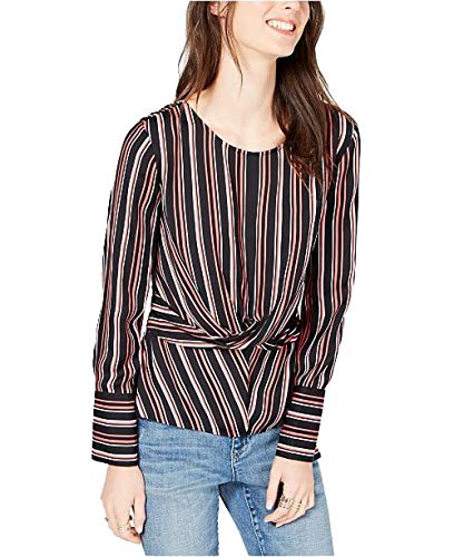Striped Twist Front Top
