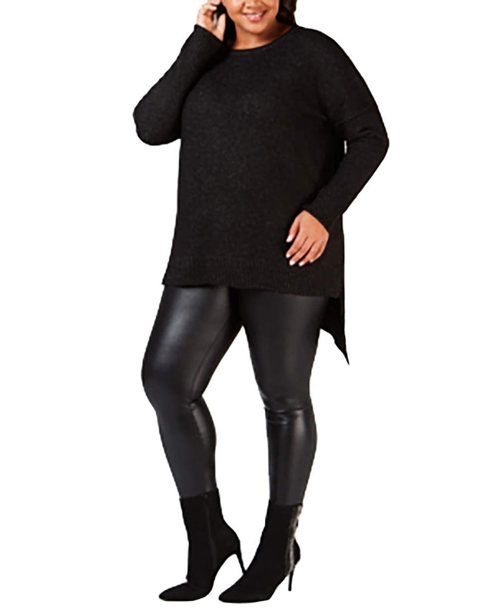 Plus Size Asymmetrical-Hem Sweater