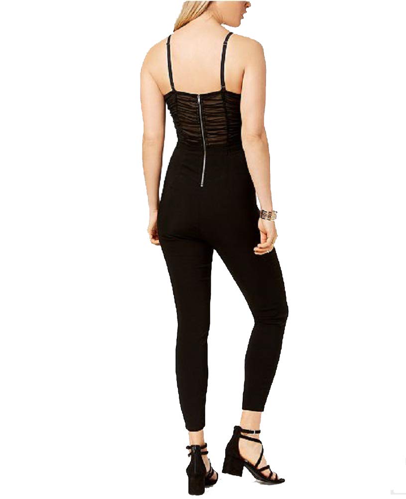 Material Girl Juniors Ruched Mesh Jumpsuit