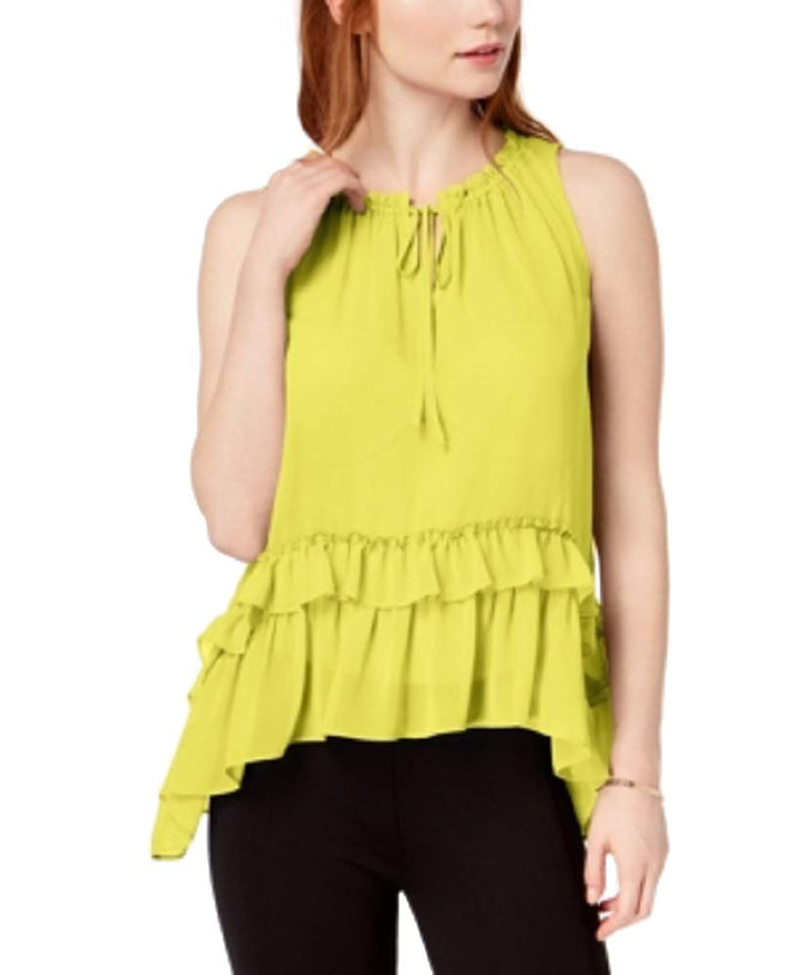 Ruffled High-Low Top