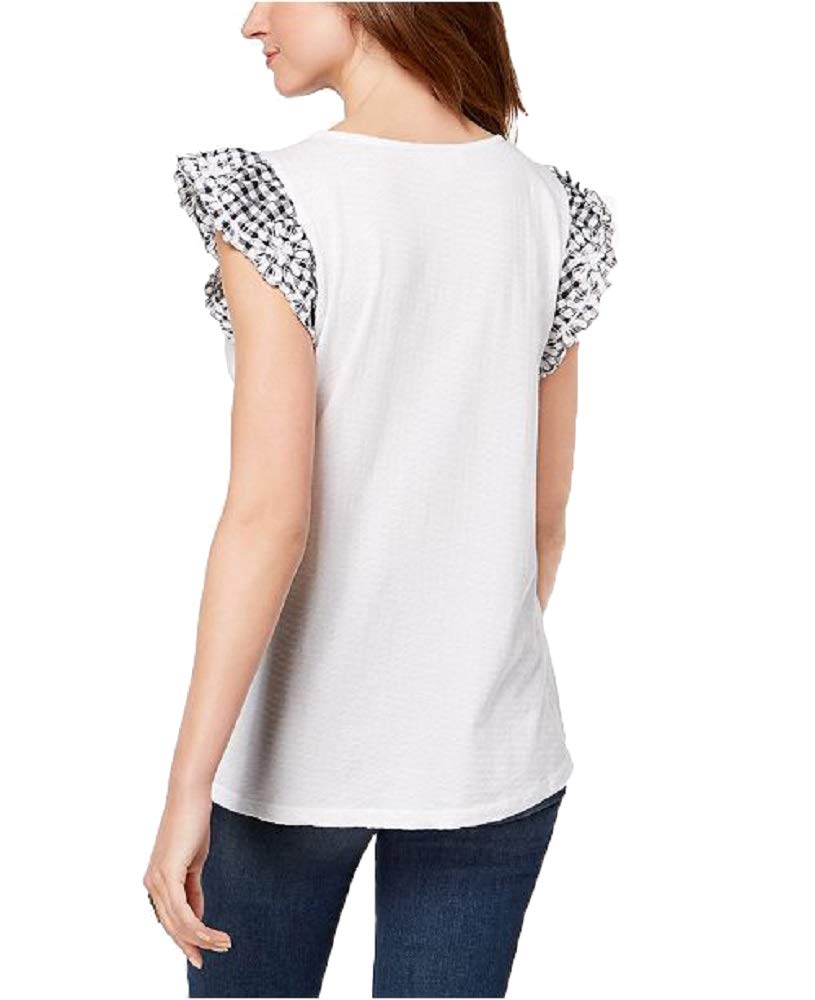 Style & Co Jacquard Cap Sleeve Top