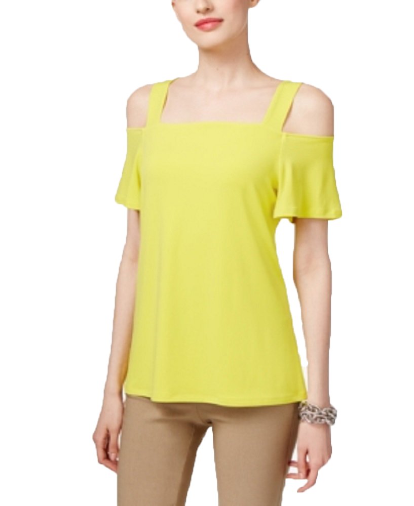INC International Concepts Popsicle Cold Shoulder Top