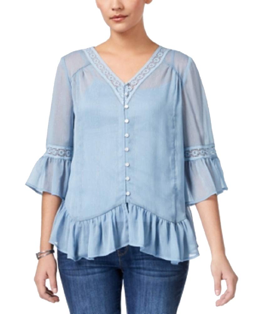 Style & Co Asymmetrical Flounce Blouse