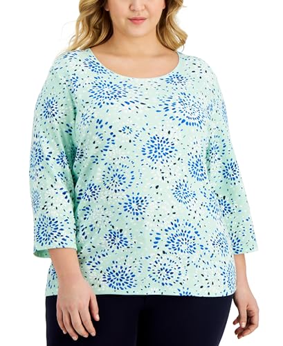 Karen Scott Plus Size Femme Textured Top