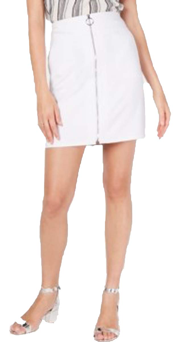 INC Zip-Front Mini Skirt