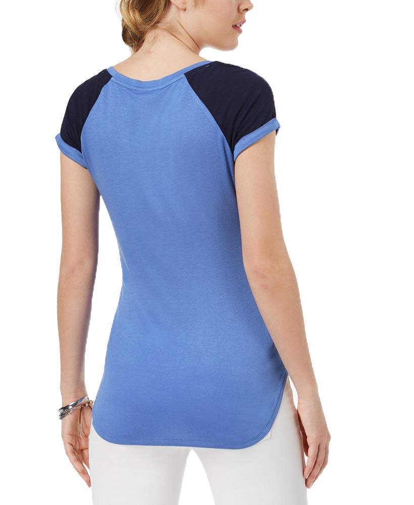 By Ikeddi Juniors' High-Low Football T-Shirt