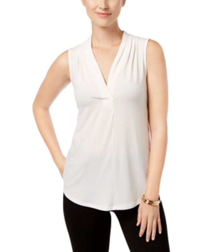 Charter Club Petite Pleated Top