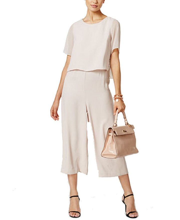 Alfani Cropped Popover Jumpsuit