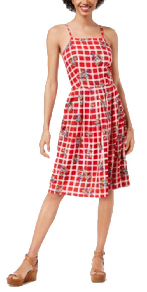 Maison Jules Printed Spaghetti Strap Dress
