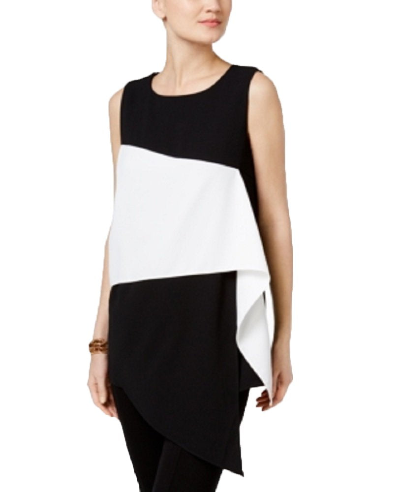 Alfani Prima Colorblocked Asymmetrical Top