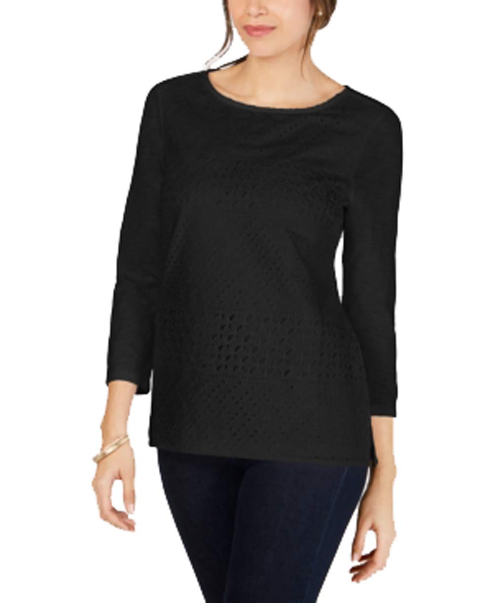 Cotton Eyelet Lace Top