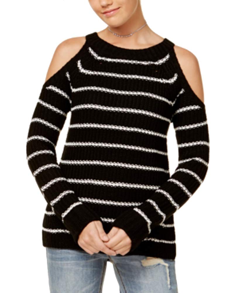 Juniors' Cold-Shoulder Sweater