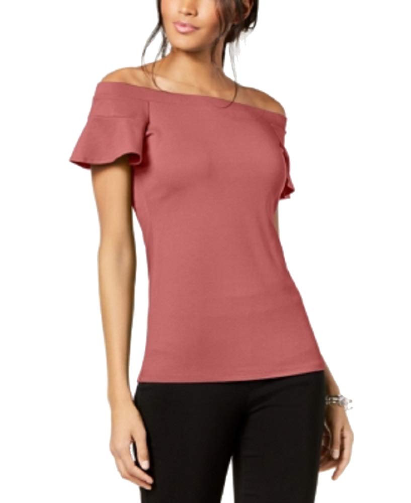 Off The Shoulder Flutter Sleeve Top