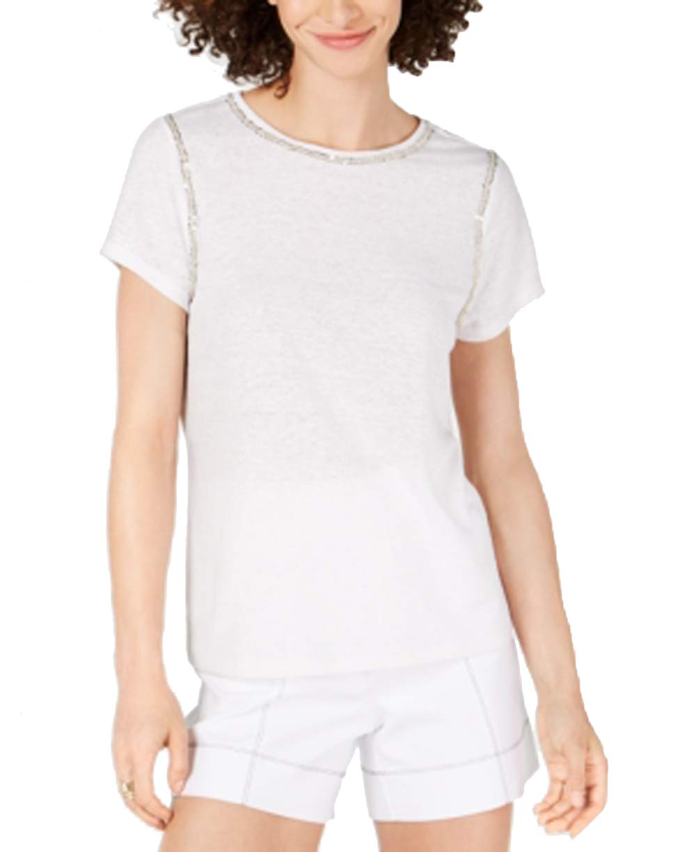 Petite Sequin Stitch T-Shirt
