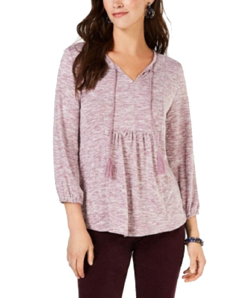 Pleated Tassel-Tie Top