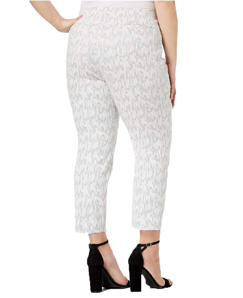Alfani Plus Size Jacquard Ankle Pants