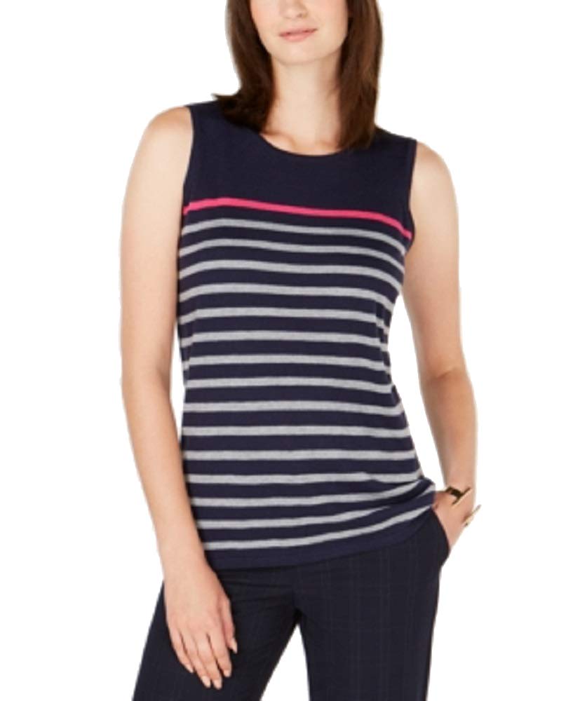 Charter Club Striped Sleeveless Top