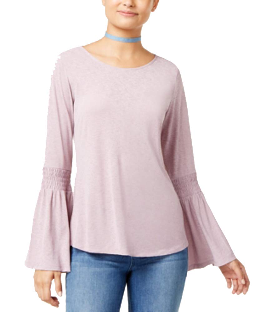 Ultra Flirt Juniors Bell Sleeve Peasant Top