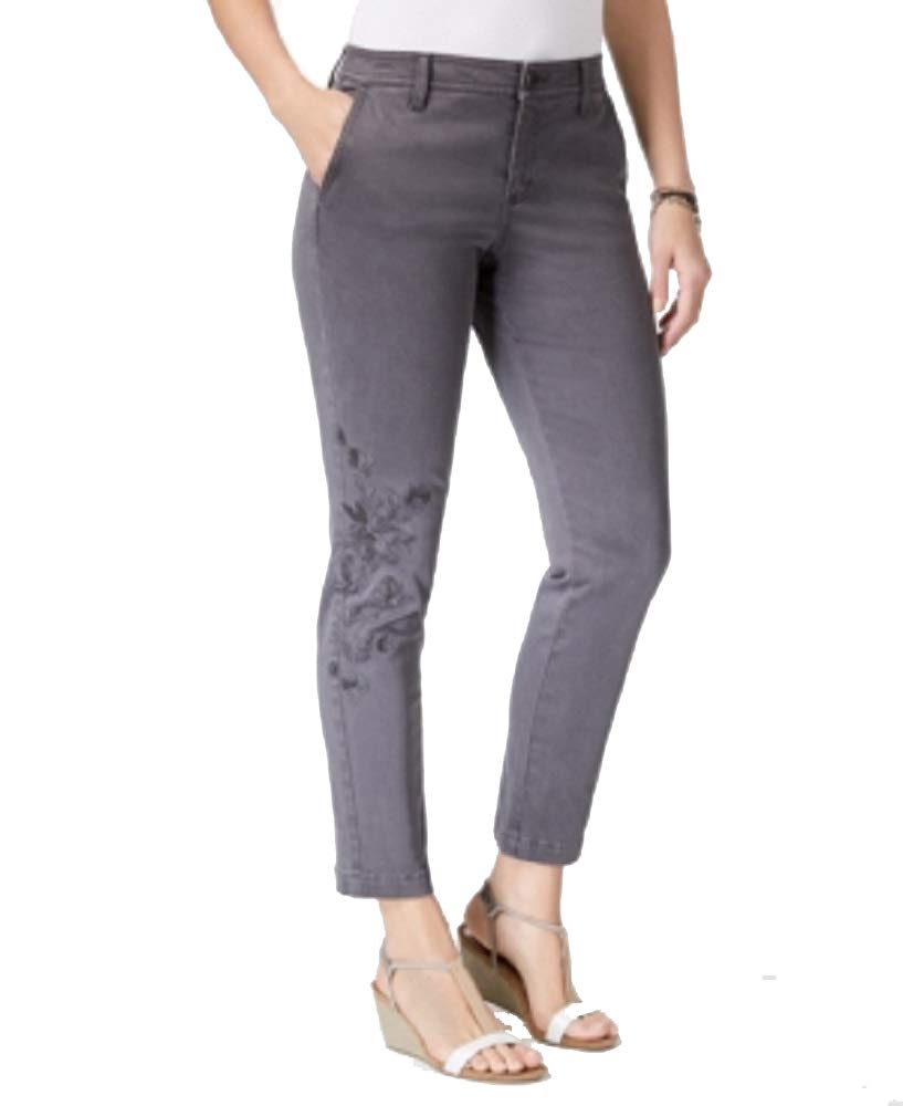 Style & Co Embroidered Skinny Pants