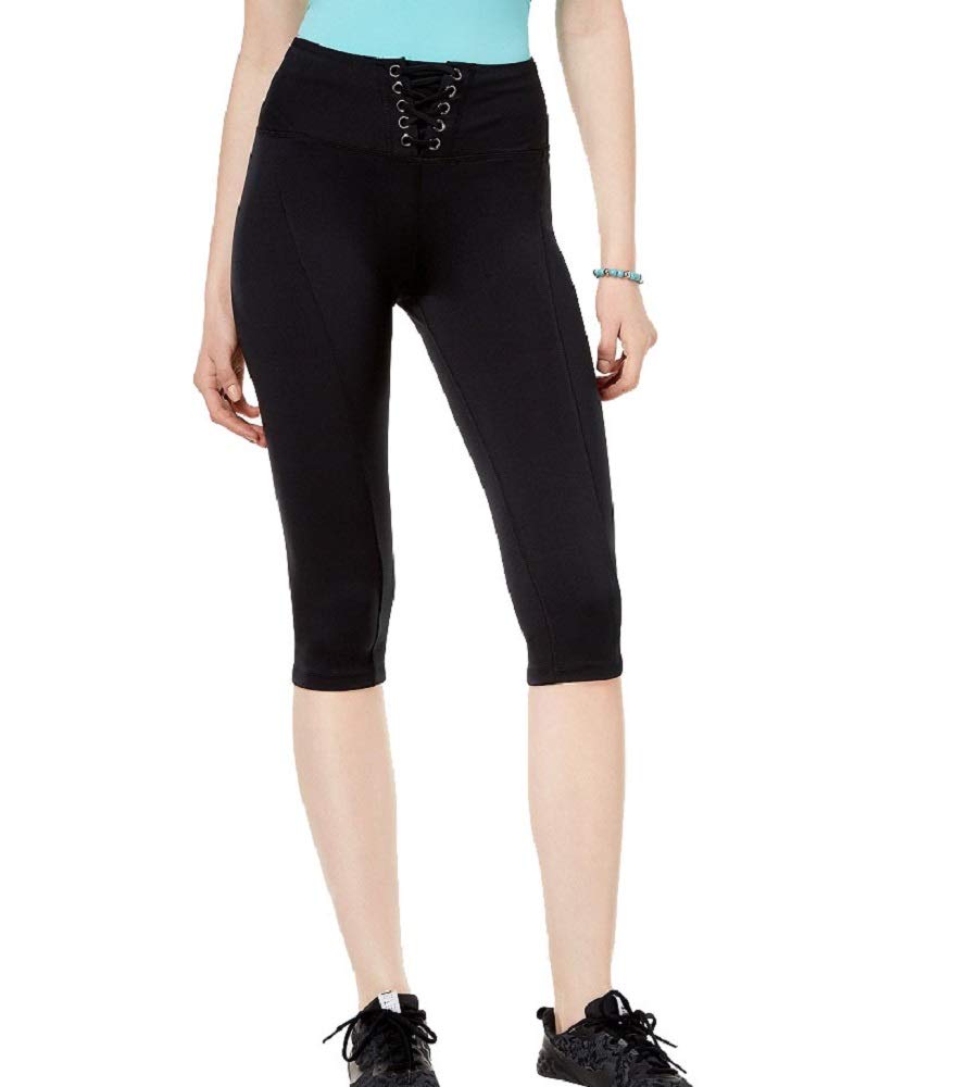 Active Juniors' Lace-Up Cropped Leggings
