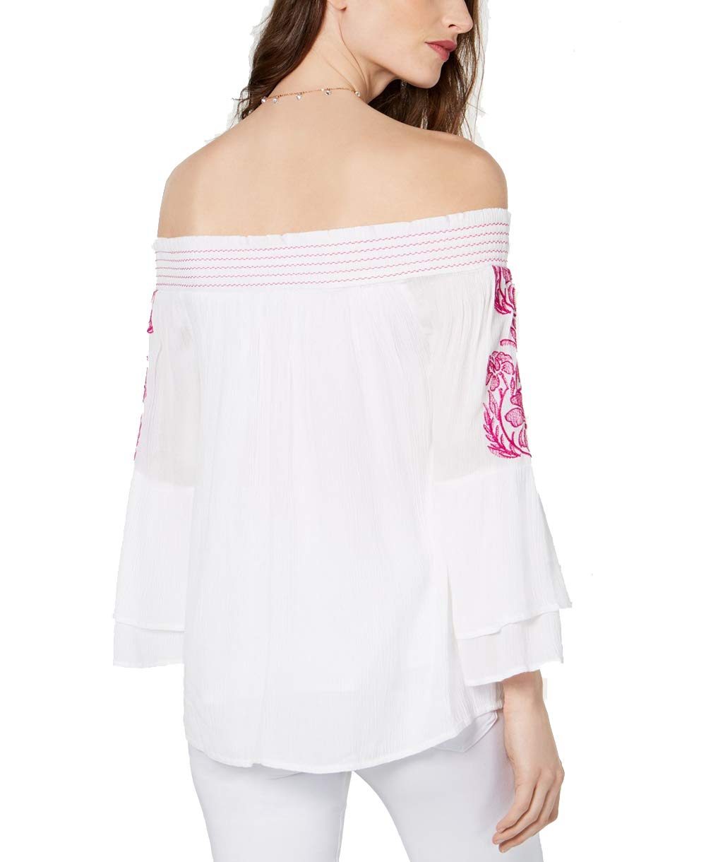 INC Embroidered Off-The-Shoulder Top