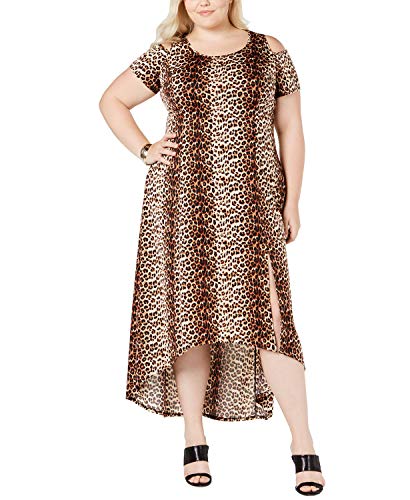 NY Collection Plus Petite Plus Size Cold Shoulder Fit Flare Dress