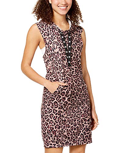 Juniors' Crisscross-Back Hoodie Dress