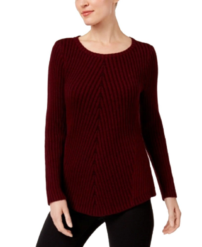 Style & Co Multi Directional Ribbed Sweater