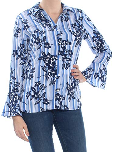 NY Collection Bell Sleeve Blouse