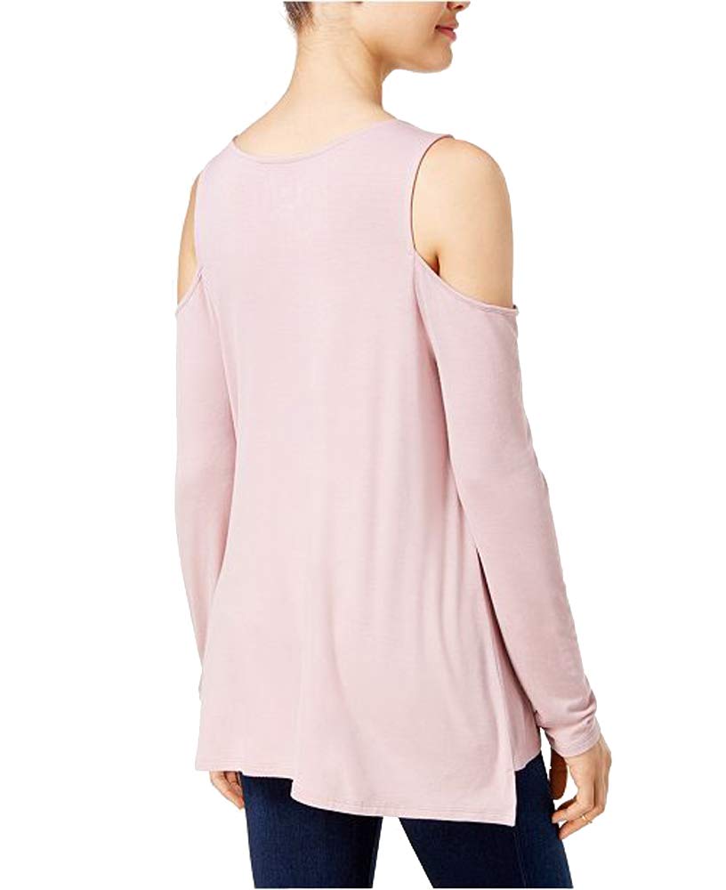 Juniors' Cold-Shoulder Cozy T-Shirt